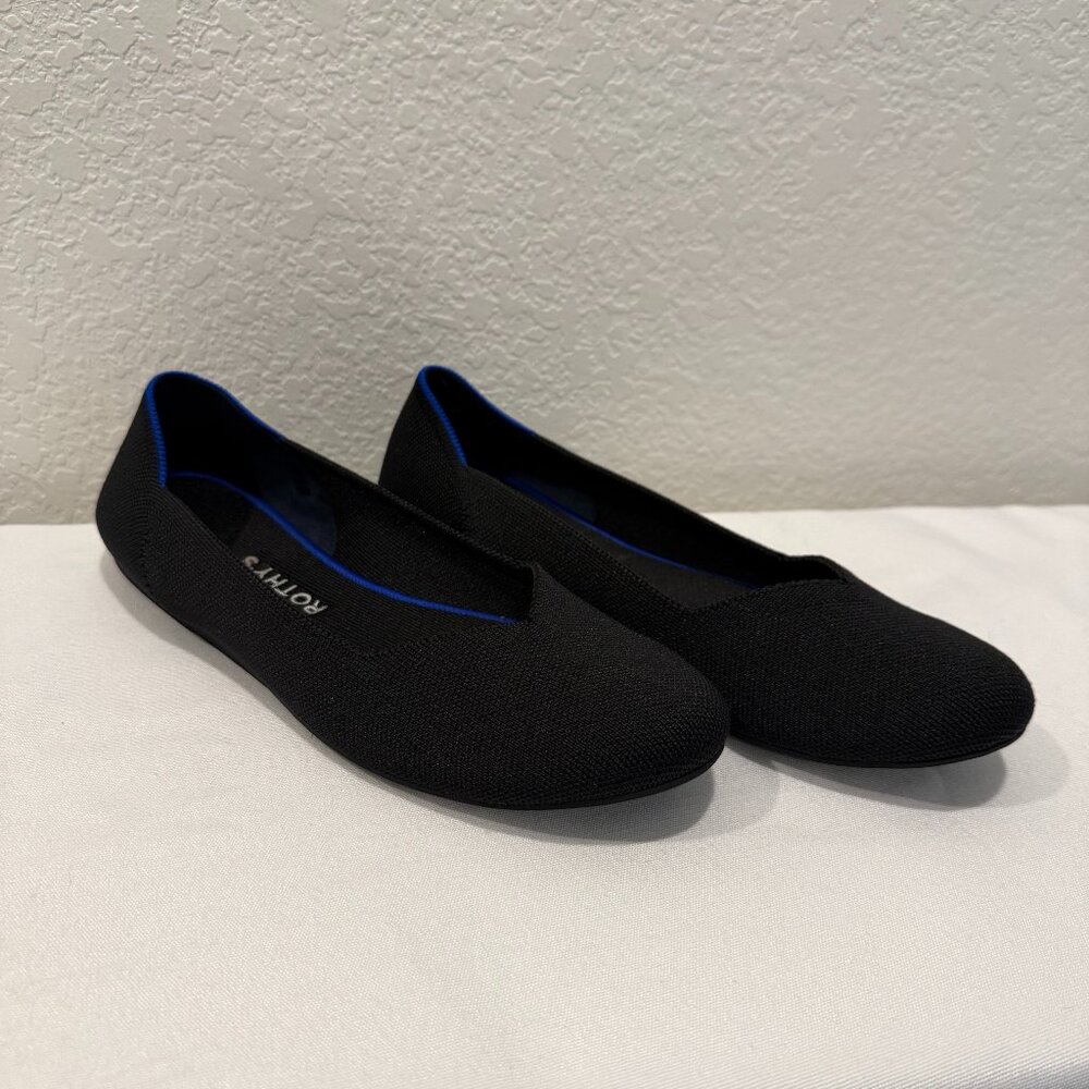 Rothy's The Flat in Black - Size 10.5